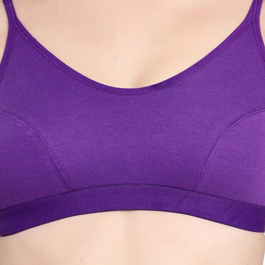 Ladies' Non-Padded Bra, Purple, large image number null